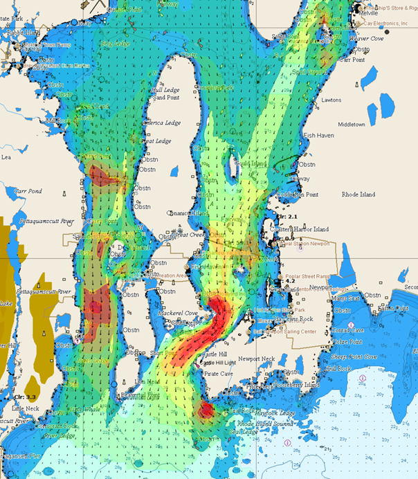 New Narragansett Bay High Resolution Tidal Model   Narragansett Bay Tide 